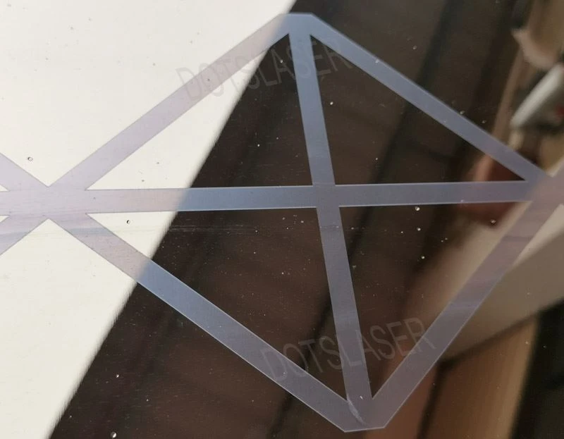 Laser engraving on glass