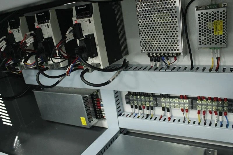 Inside neat wires arrangement 